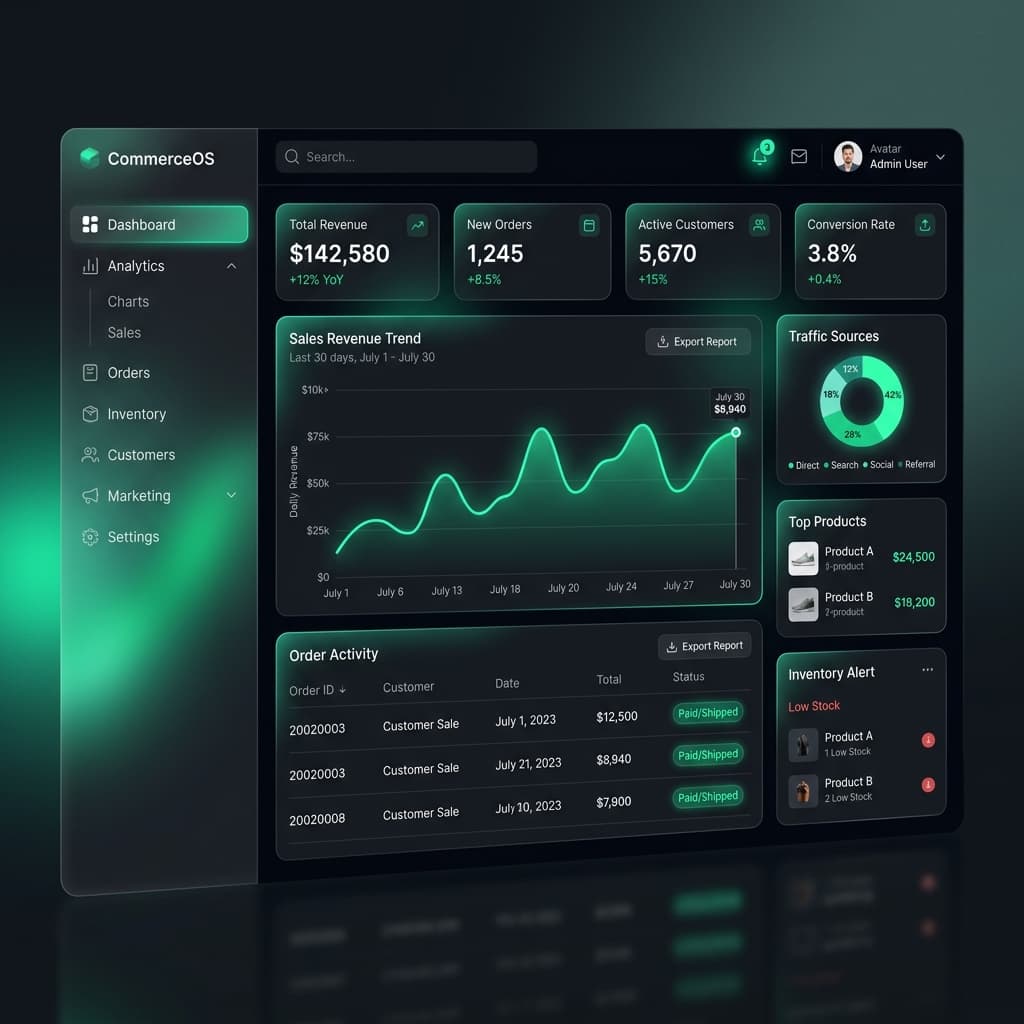 Bazaar admin dashboard